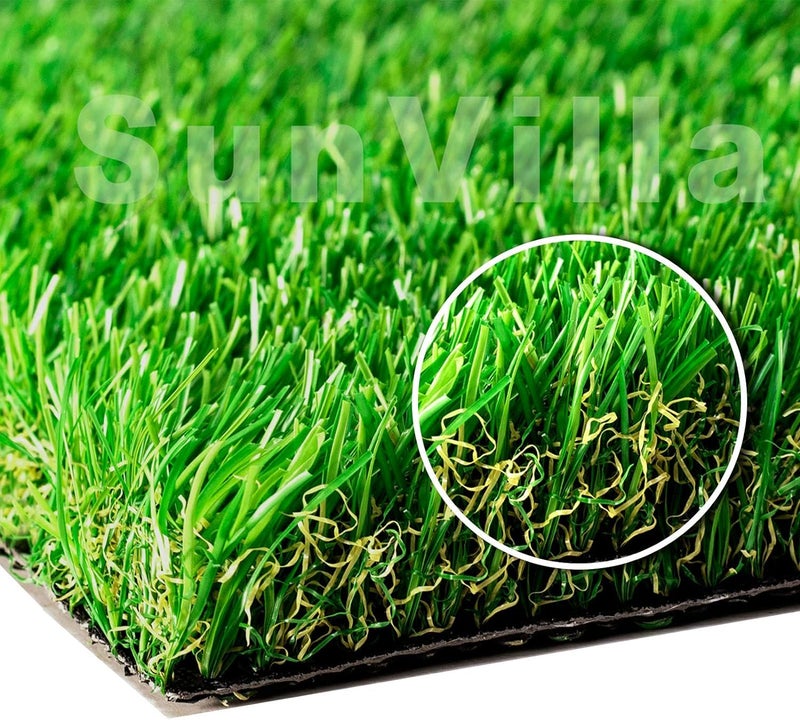 SunVilla Artificial Grass Rug Indoor Outdoor, Realistic Thick Synthetic Fake Grass Mat for Dogs, Garden Lawn Landscape Patio Grass (2 in X 3 in - Sample) - Image 1